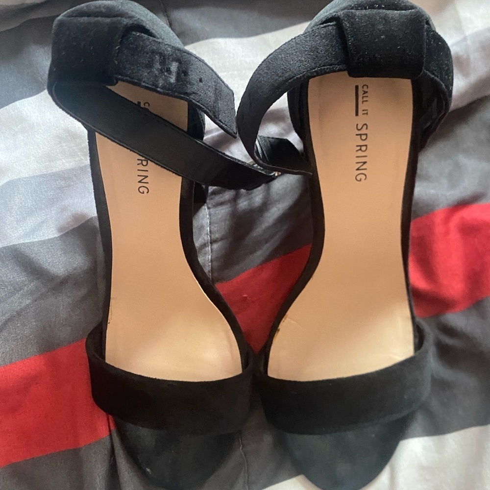 Basic Black Velvet Heels